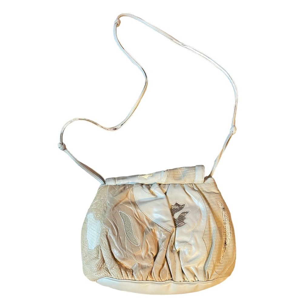 Vintage 1980s Sharif Patchwork Python Snakeskin L… - image 3